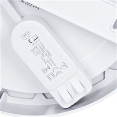 Solight LED mini panel kúpeľňový 2v1, 3CCT, podhľadový / prisadený, 18W, 1530lm, IP54, strieborna, okrúhly
