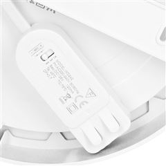 Solight LED mini panel kúpeľňový 2v1, 3CCT, podhľadový / prisadený, 18W, 1530lm, IP54, biela, okrúhly