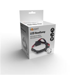 Solight LED čelové svietidlo, 300lm, Cree XPG R5, fokus, 3x AA