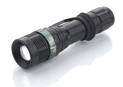 Solight LED kovové svietidlo, 150lm, 3W CREE LED, čierna, fokus, 3 x AAA