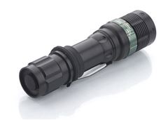 Solight LED kovové svietidlo, 150lm, 3W CREE LED, čierna, fokus, 3 x AAA