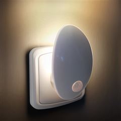 Solight nočné LED svetielko s pohybovým a svetelným sensorom 0,7W, 3000K, 230V