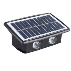 Solight LED solárne nástenné svetlo, teplá a studená biela, 15x10cm
