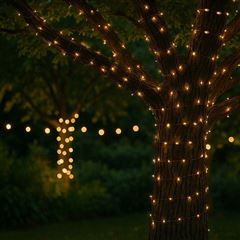 Solight LED solárna reťaz, 200LED, 22m, teplá biela