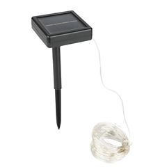 Solight LED solárna reťaz, 200LED, 22m, teplá biela