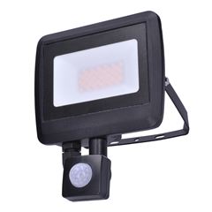 Solight LED reflektor Easy so senzorom, 30W, 2400lm, 4000K, IP44, čierny