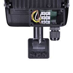 Solight LED reflektor Easy so senzorom, 30W, 2400lm, 4000K, IP44, čierny