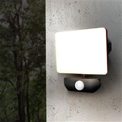 Solight LED reflektor Quick so senzorom, 30W, 2550lm, 4000K, IP44, čierny
