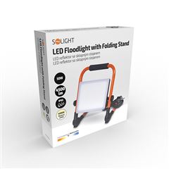Solight LED reflektor so sklopným stojanom, 50W, 4500lm, 4000K, kábel so zástrčkou, IP65