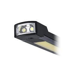 Solight pracovná nabíjacia LED lampa, 500lm + 70lm, COB, Li-Ion, USB, čiernooranžová