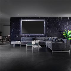 Solight LED pásik pre TV, 100cm, USB, vypínač, studená biela