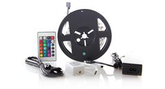 Solight LED svetelný pás, RGB, 3m, sada s 12V adaptérom a DO, 7,2W/m, IP20
