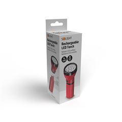 Solight LED nabíjacie svietidlo, 9 x LED, červenočierna, plug-in