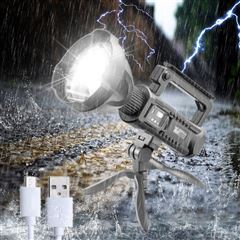 Solight LED nabíjacie ručné svietidlo s power bankom, 800lm, Li-Ion