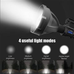 Solight LED nabíjacie ručné svietidlo s power bankom, 800lm, Li-Ion