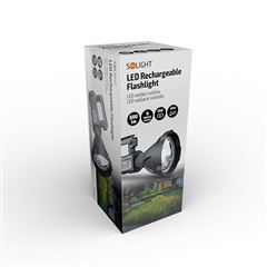 Solight LED nabíjacie ručné svietidlo s power bankom, 800lm, Li-Ion