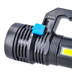 Solight LED nabíjacie svietidlo s rukoväťou a bočným svetlom, 150+100lm, Li-Ion