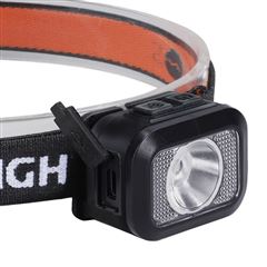 Solight LED čelové nabíjacia svietidlo, 170lm, teplé+studené svetlo, Li-Ion