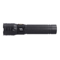 Solight LED nabíjacie svietidlo s displejom, 200lm, zoom, Li-Ion