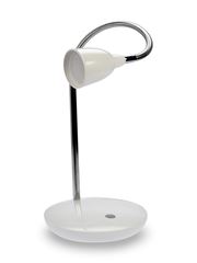 Solight LED stolná lampička, 2,5W, 3000K, podstavec, biela farba