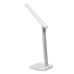 Solight LED stmievateľná stolná lampička s displejom, 7W, voľba teploty svetla, biely lesk