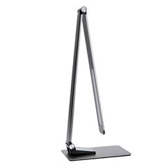 Solight LED stolná lampička stmievateľná, 11W, zmena chromatickosti, brúsený hliník, strieborná