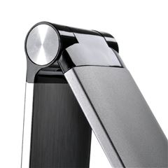 Solight LED stolná lampička stmievateľná, 11W, zmena chromatickosti, brúsený hliník, strieborná
