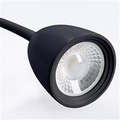 Solight LED nástenná lampička, stmievateľná, 4W, 280lm, 3000K, čierna