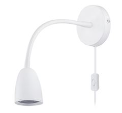 Solight LED nástenná lampička, stmievateľná, 4W, 280lm, 3000K, biela