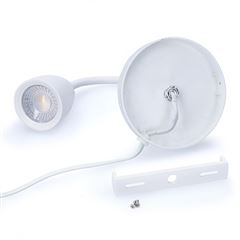 Solight LED nástenná lampička, stmievateľná, 4W, 280lm, 3000K, biela