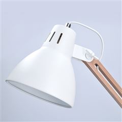 Solight stolná lampa Falun, E27, biela