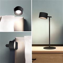 Solight LED nabíjacia lampička 3v1, 280lm, zmena CCT, stmievanie, čierna