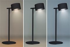 Solight LED nabíjacia lampička 3v1, 280lm, zmena CCT, stmievanie, čierna