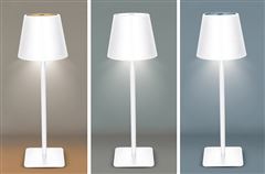 Solight LED nabíjacia lampička Lucca, 120lm, zmena CCT, stmievanie, biela