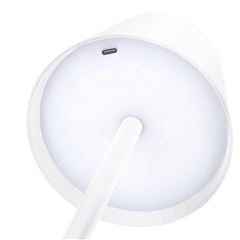 Solight LED nabíjacia lampička Lucca, 120lm, zmena CCT, stmievanie, biela