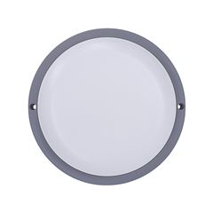 Solight LED vonkajšie osvetlenie guľaté, 13W, 910lm, 4000K, IP54, 17cm, sivá farba