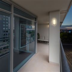 Solight LED vonkajšie osvetlenie oválne, 20W, 1500lm, 4000K, IP54, 26cm, sivá farba