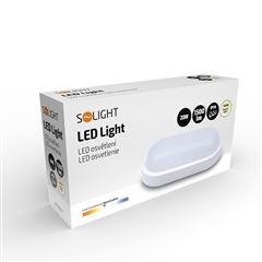 Solight LED vonkajšie osvetlenie oválne, 20W, 1500lm, 4000K, IP54, 26cm