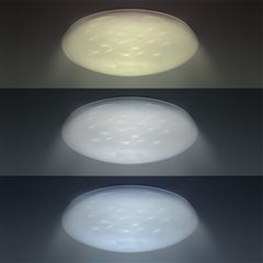 Solight LED stropné svetlo Star, okrúhle, 24W, 2400lm, diaľkové ovládanie, 37cm