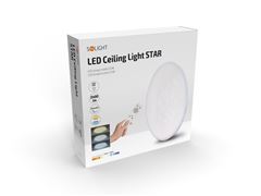 Solight LED stropné svetlo Star, okrúhle, 24W, 2400lm, diaľkové ovládanie, 37cm