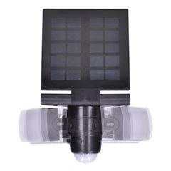 Solight LED solárne svetlo so senzorom, 8W, 600lm, Li-on, čierna