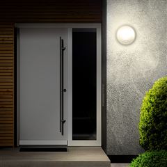 Solight LED vonkajšie osvetlenie so senzorom a nastaviteľnou CCT, 18W, 1800lm, 22cm, 2v1,biely a čierny kryt