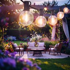 Solight LED vonkajšia reťaz s žiarovkami, 25 žiaroviek, 15m +5m, 750lm, teplá biela