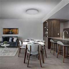 Solight LED osvetlenie LECCE s diaľkovým ovládačom, 50W, 3000lm, 40cm, zmena chromatickosti, stmievateľné, biela