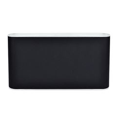 Solight LED vonkajšie nástenné osvetlenie Modena, 12W, 800lm, 3CCT, čierna