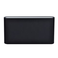 Solight LED vonkajšie nástenné osvetlenie Modena, 12W, 680lm, 120°, čierna