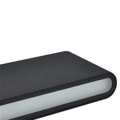 Solight LED vonkajšie nástenné osvetlenie Modena, 12W, 680lm, 120°, čierna