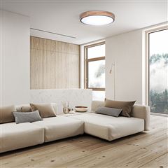 Solight LED osvetlenie s diaľkovým ovládačom Iron Oak, 60W, 4200lm, 51cm, zmena chromatičnosti, stmievateľné