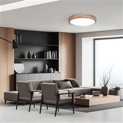 Solight LED osvetlenie s diaľkovým ovládačom Iron Oak, 60W, 4200lm, 51cm, zmena chromatičnosti, stmievateľné