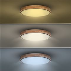 Solight LED osvetlenie s diaľkovým ovládačom Iron Oak, 60W, 4200lm, 51cm, zmena chromatičnosti, stmievateľné
